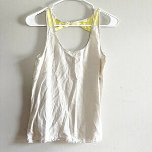 Patagonia Women’s Tank Top 4 Lyocel Sleeveless Ivory Yellow Outdoor